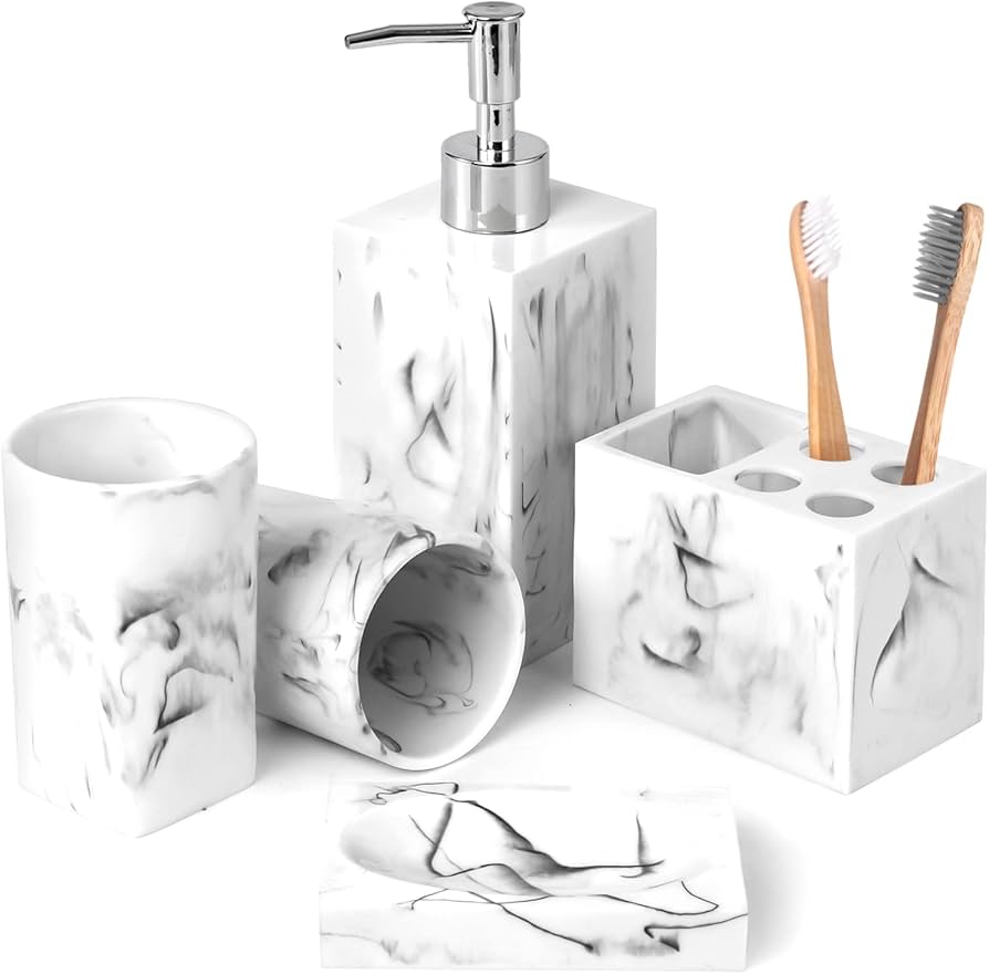 bathroom accessories set amazon