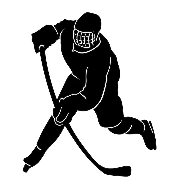 hockey player silhouette