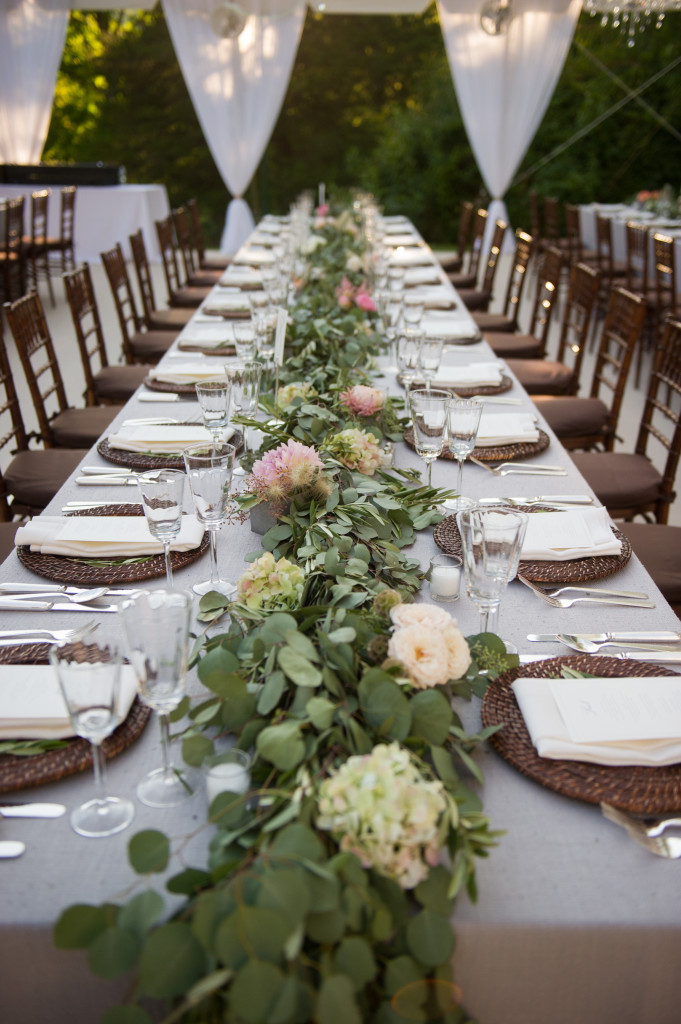 greenery garland wedding