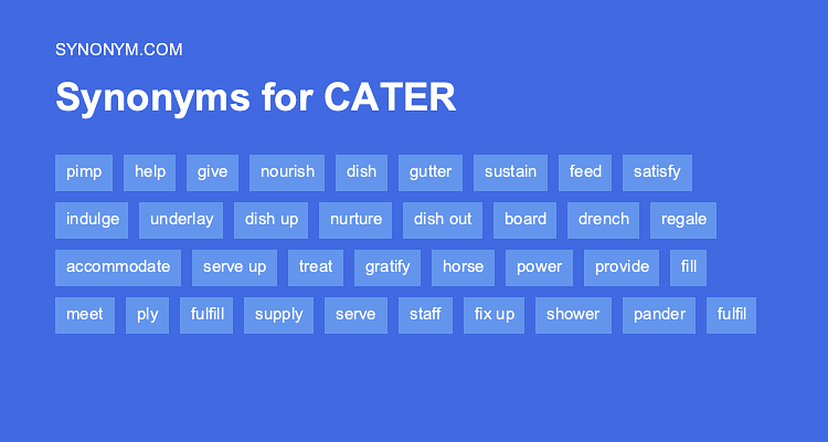 cater synonyms in english