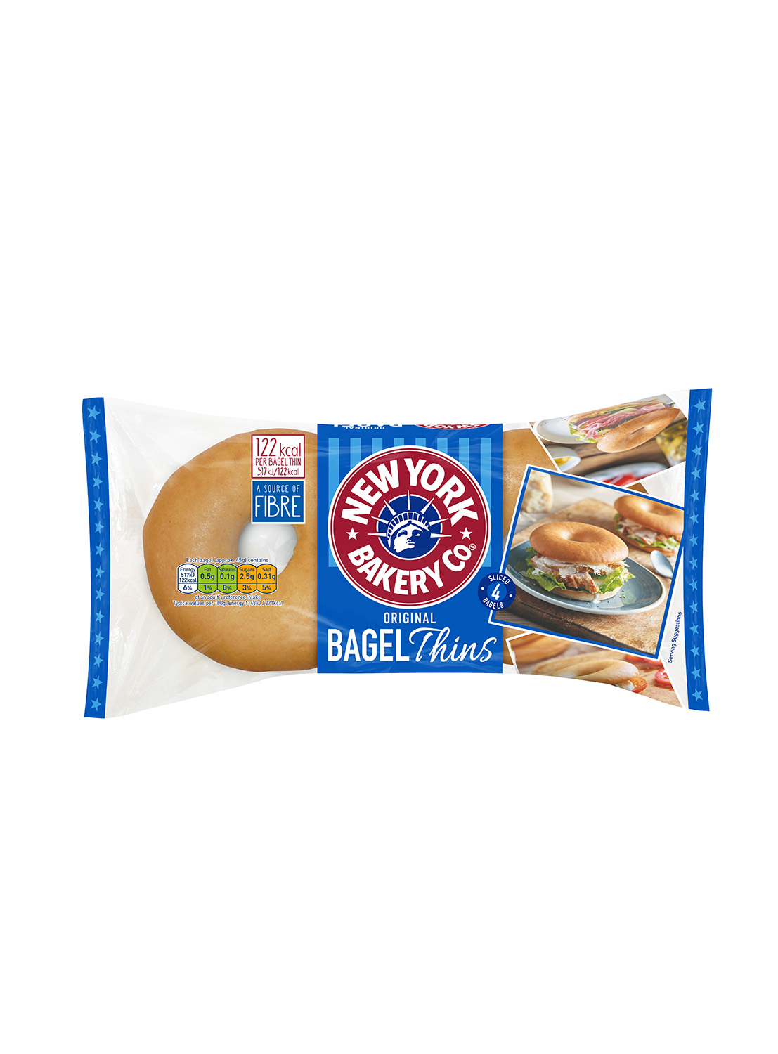 bagel new york calories