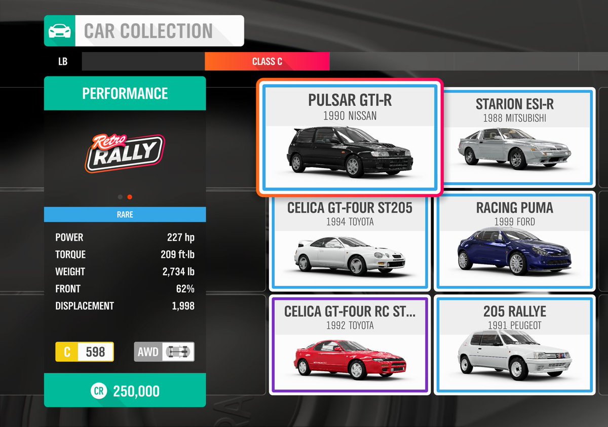 forza horizon 4 toyota list