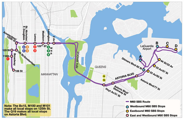 m60 select bus route