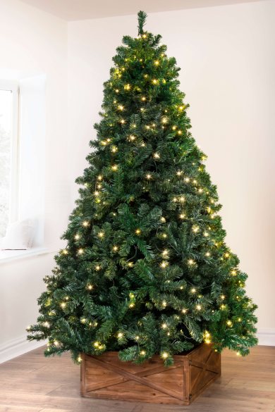 7-ft. pre-lighted christmas tree