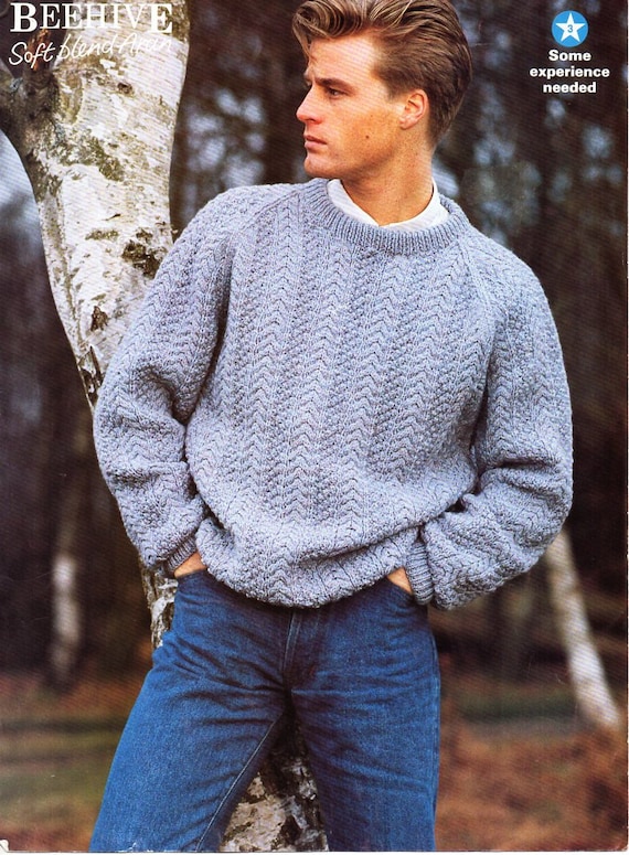 male sweater knitting patterns