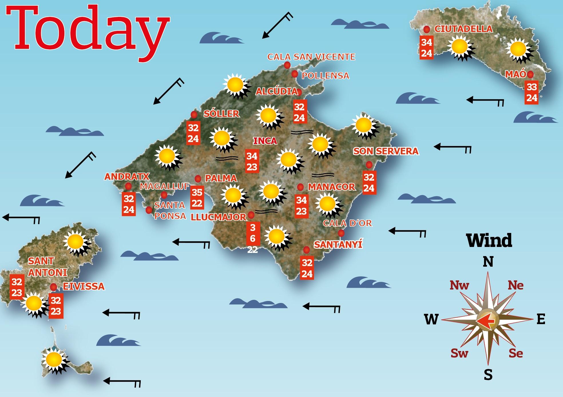 10 day forecast majorca