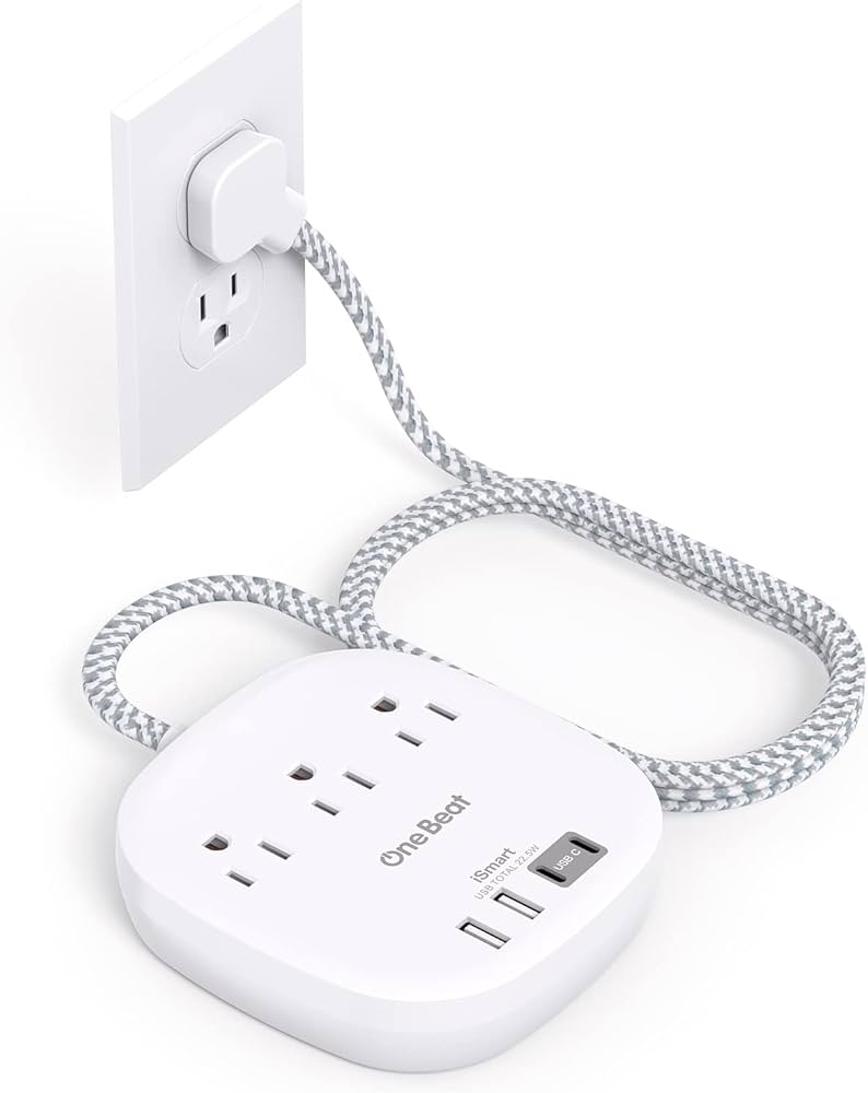 power strips with flat plugs