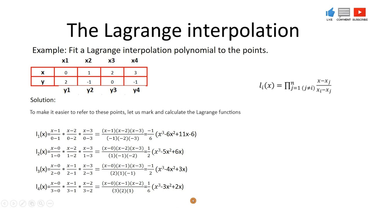 lagrange interpolation calculator