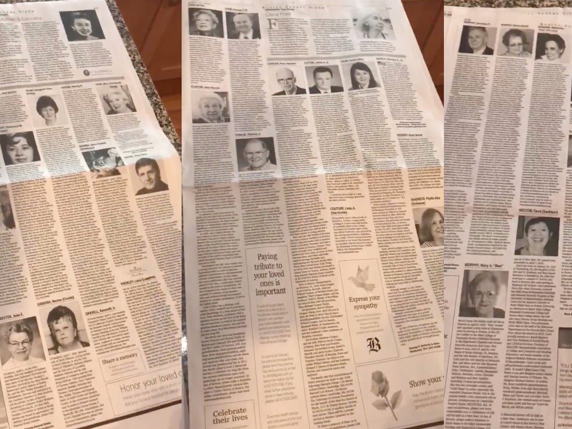 boston globe death notices