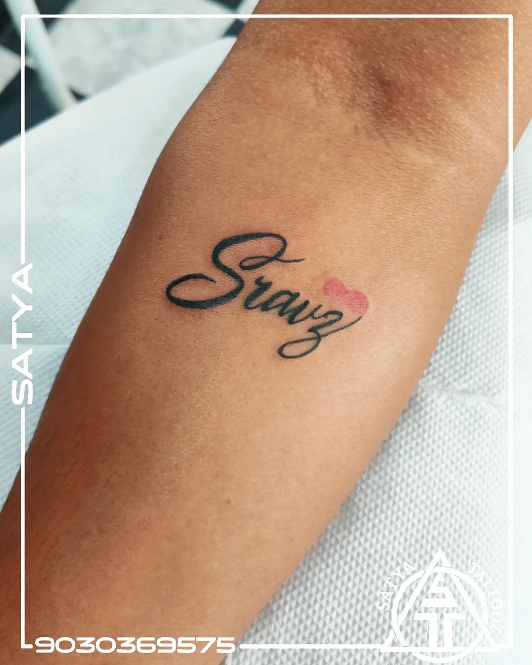 satya name tattoo design