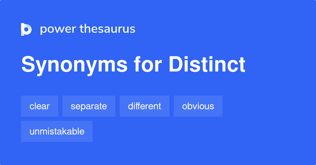 synonym for distinct