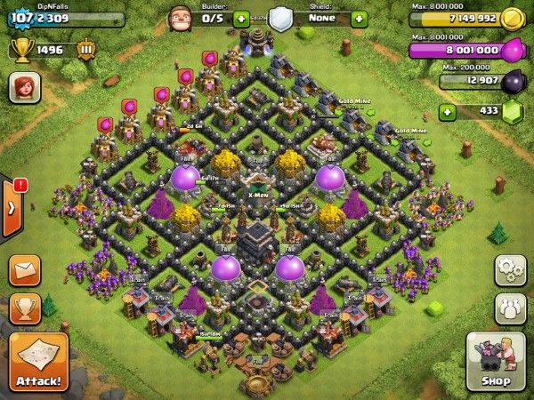 clash of clans town hall 9 defense base