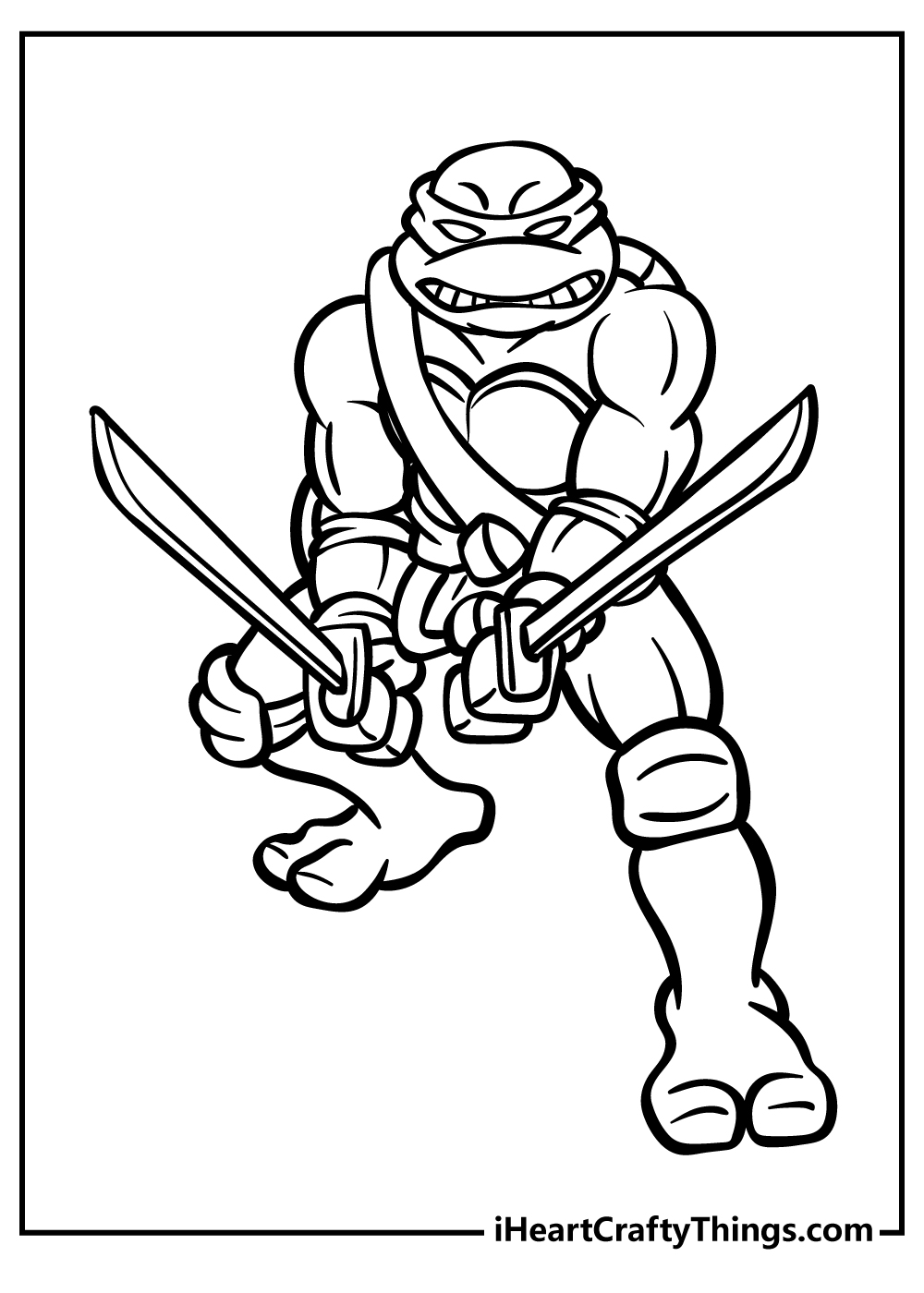 colour in ninja turtles