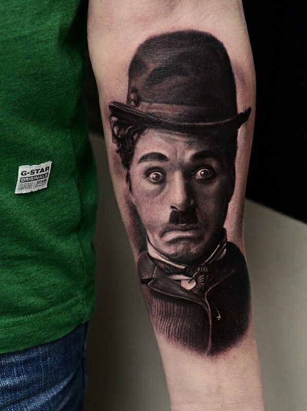 charlie chaplin tattoo designs