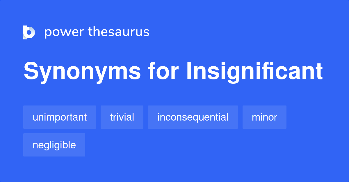 insignificant synonym