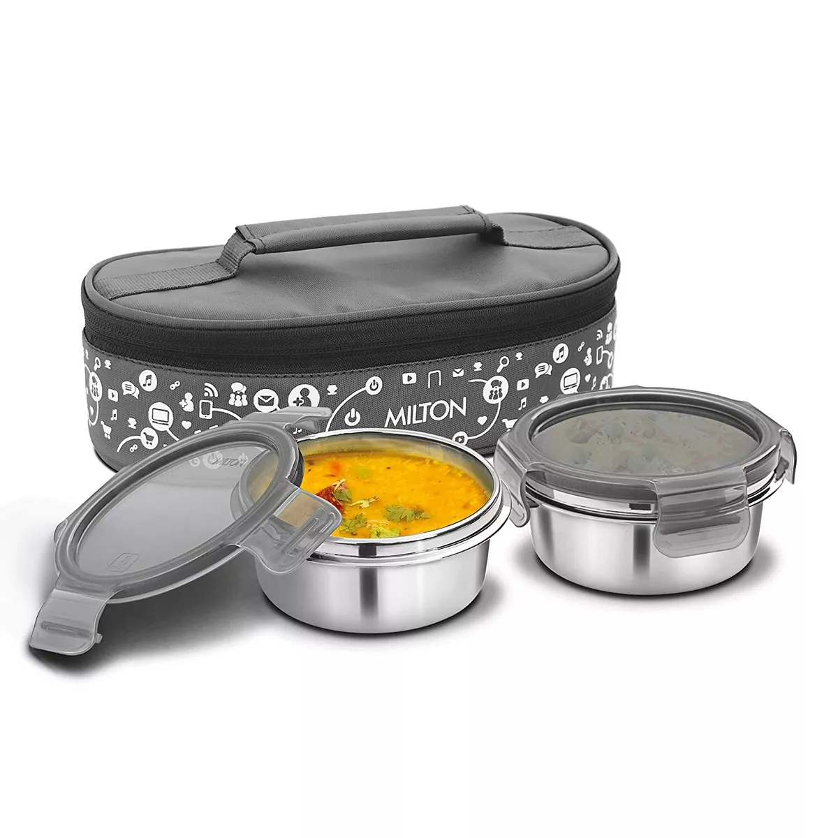 milton lunch box 2 containers