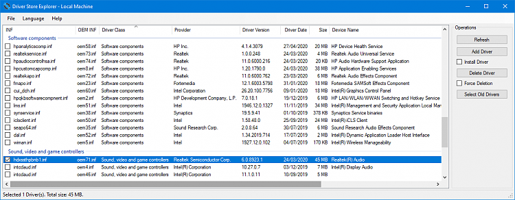 intel hda driver