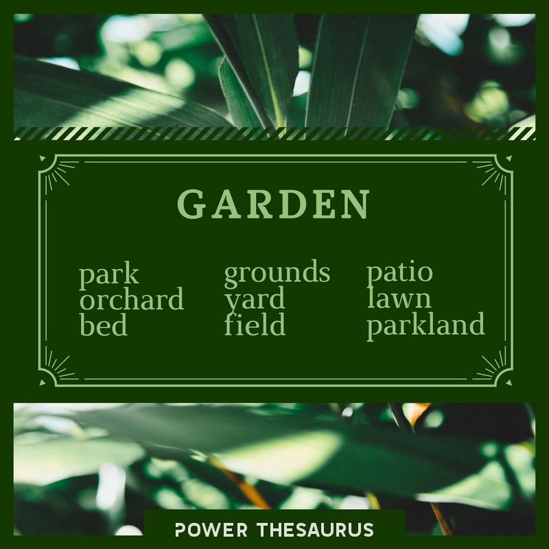 gardens synonym