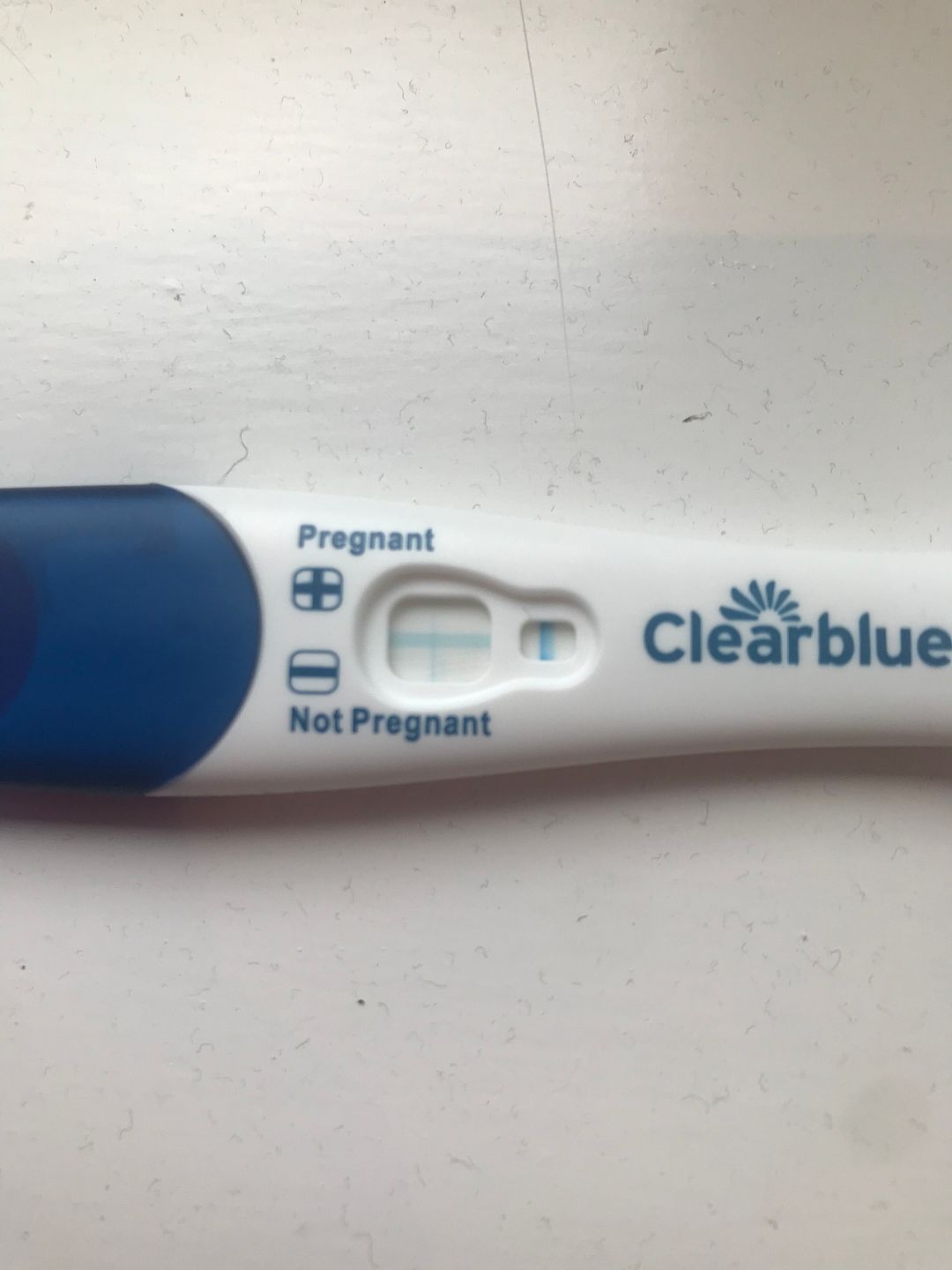 very faint line clear blue pregnancy test