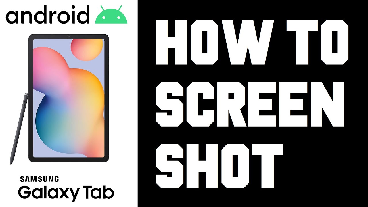 how to take screenshot in samsung tab s6 lite