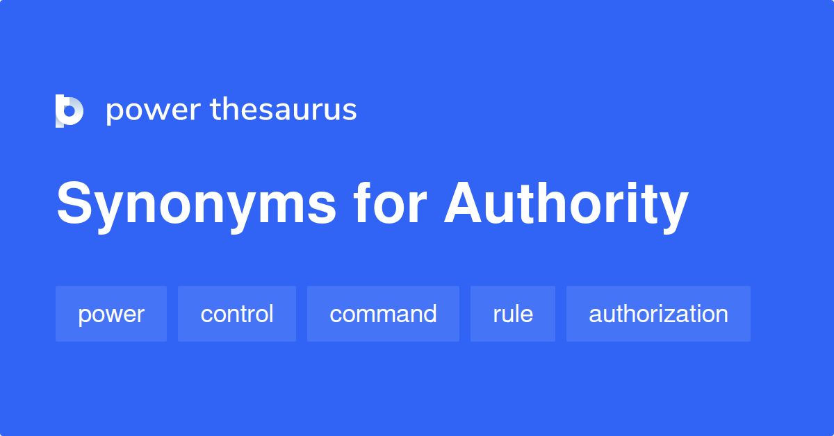 authority synonyms