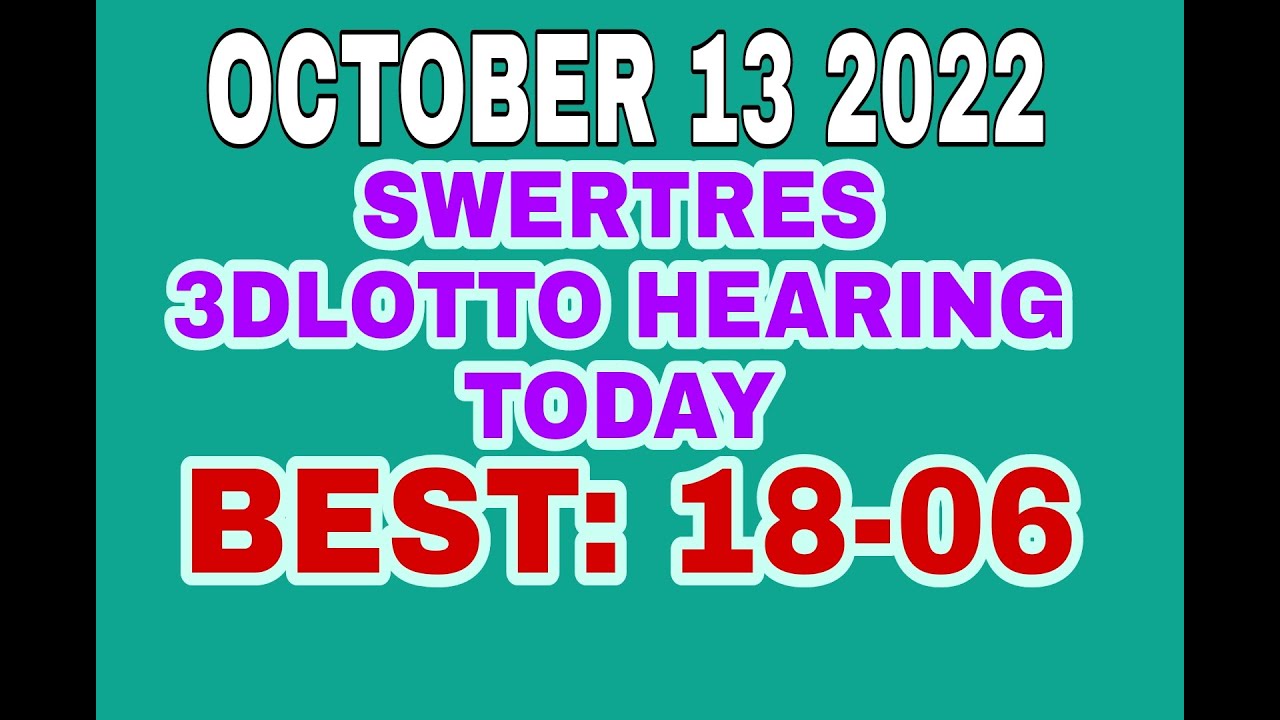 swertres october 13 2022