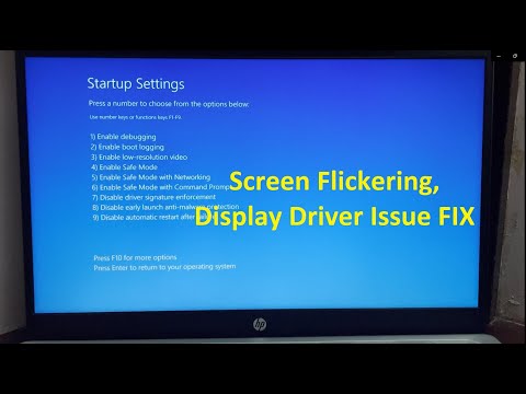 hp laptop flashing screen