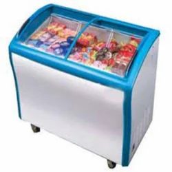 glass top ice cream freezer