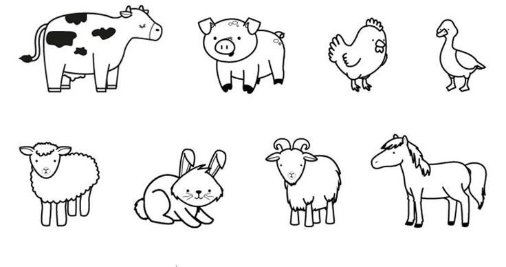 dibujos animales de granja