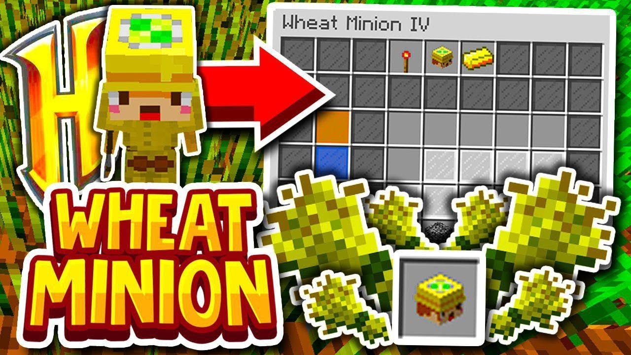 craft a wheat minion