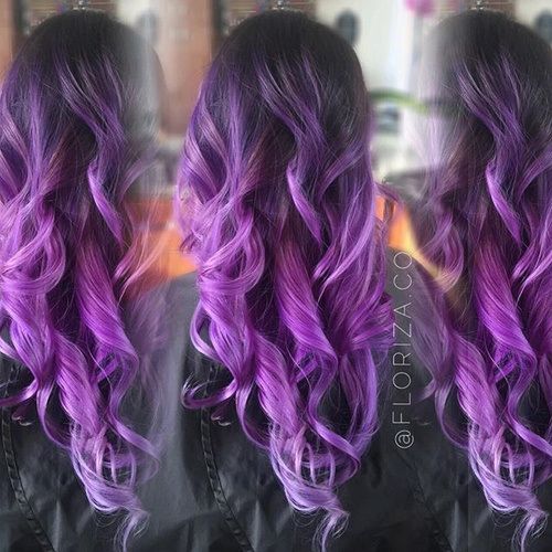 purple ombre hair