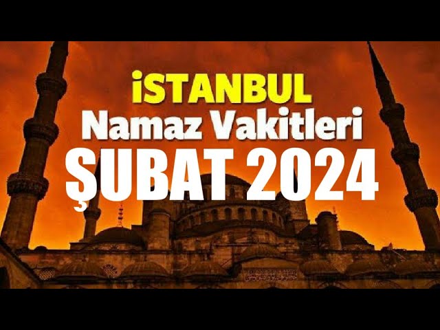 ezan vakitleri istanbul