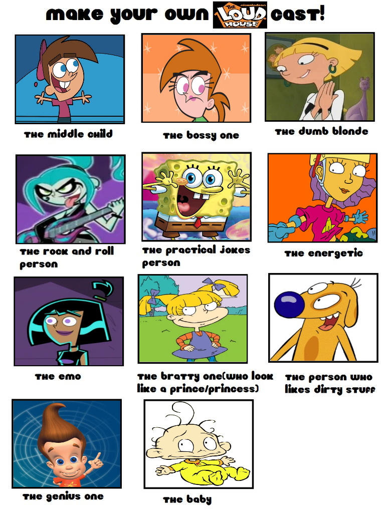 loud house cast meme