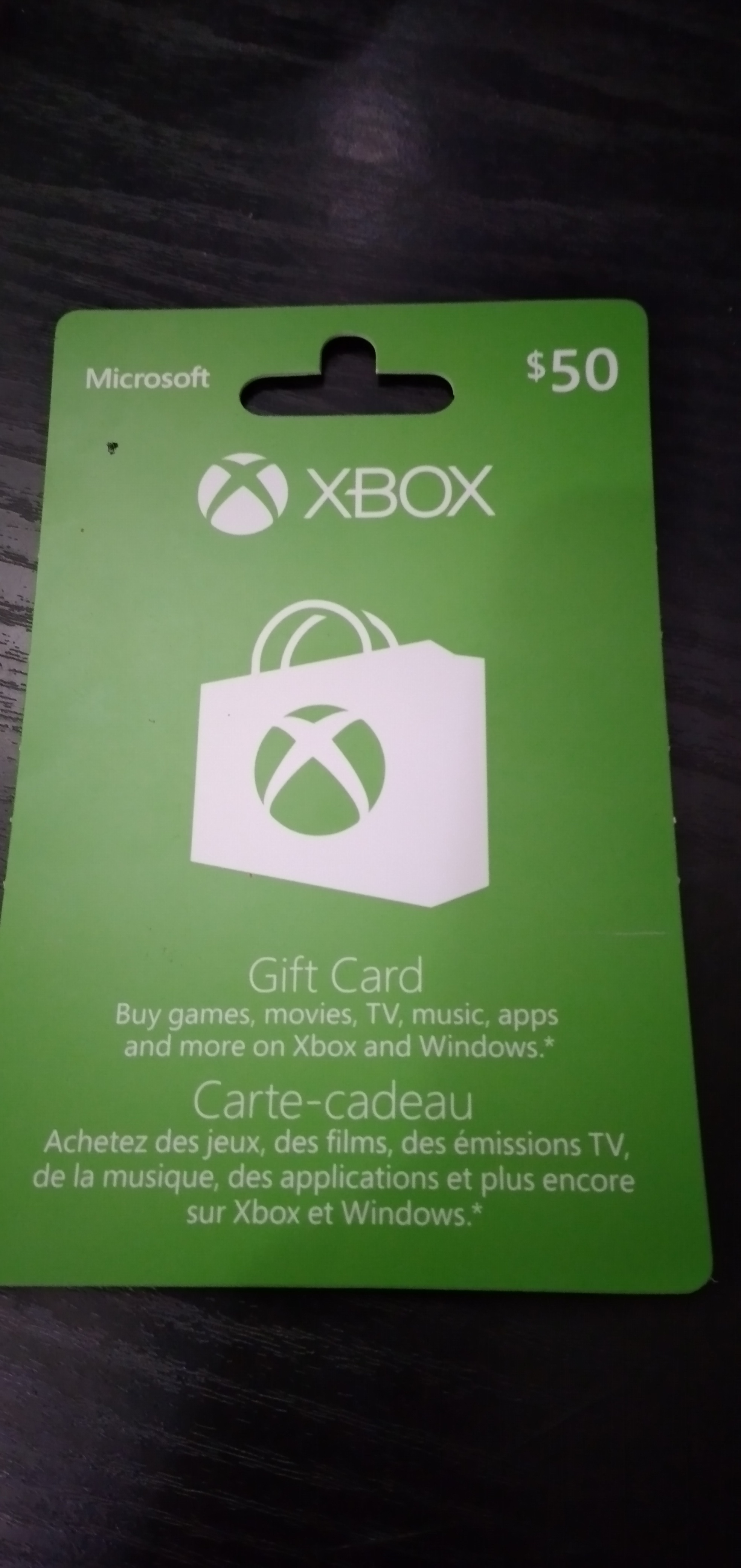 xbox live card