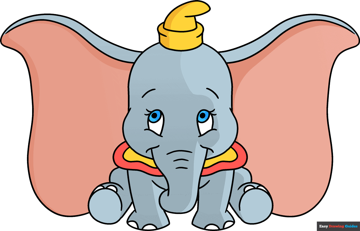 how to draw dumbo the elephant