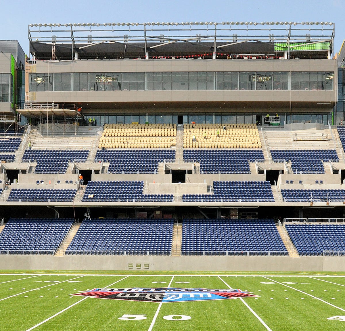 seating chart for tom benson hall of fame stadium