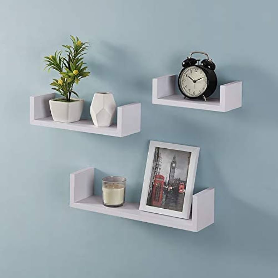 set of 3 floating shelves