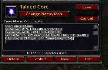 vashj core macro