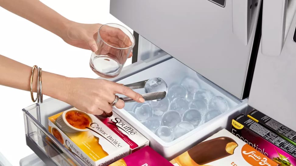 lg fridge round ice cubes