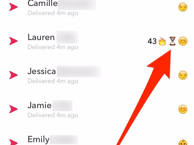 what does snapchat hourglass mean