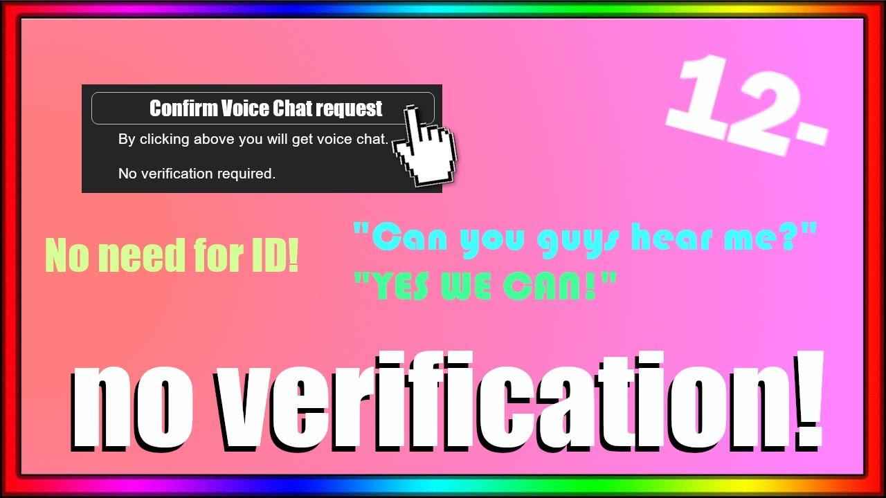 how to get roblox voice chat without id