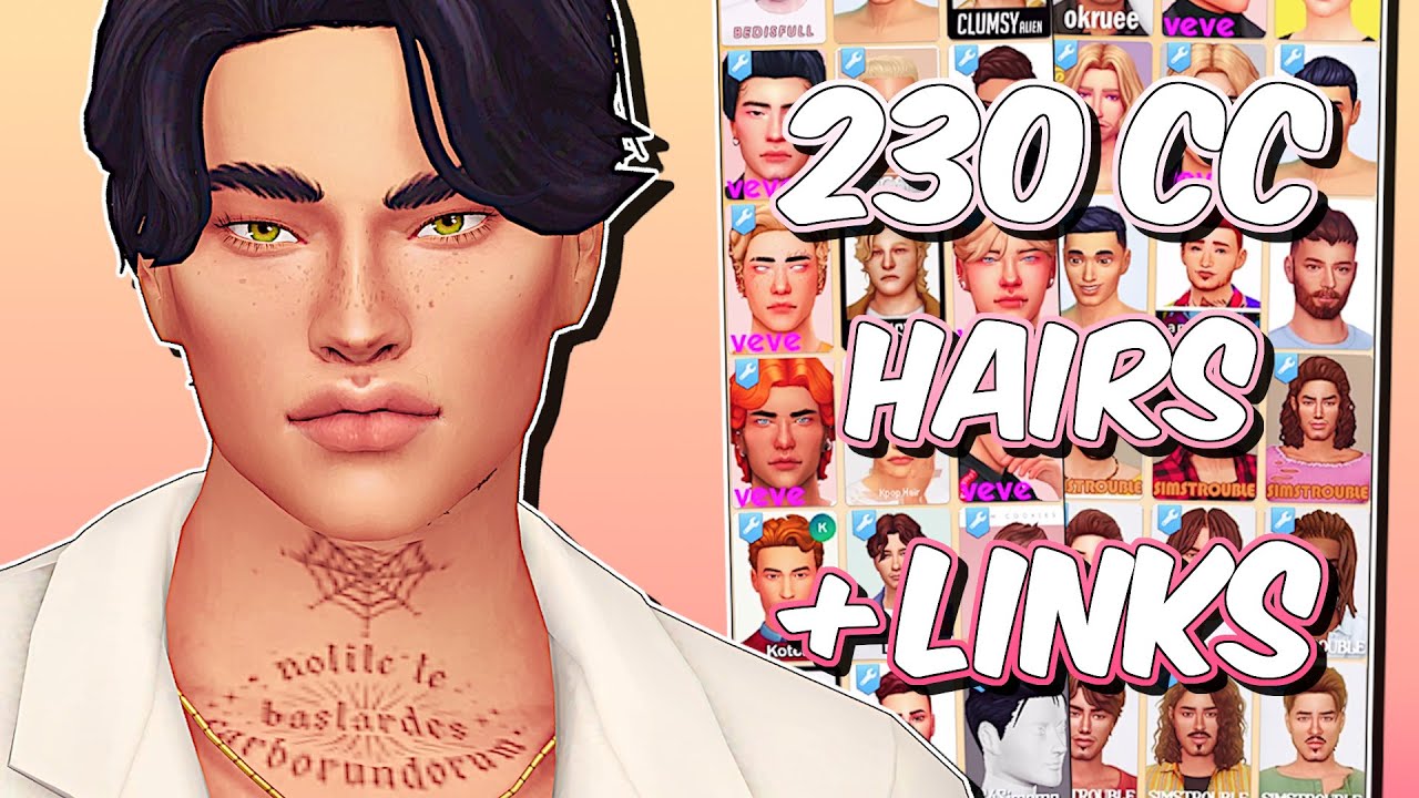 sims 4 hair pack male