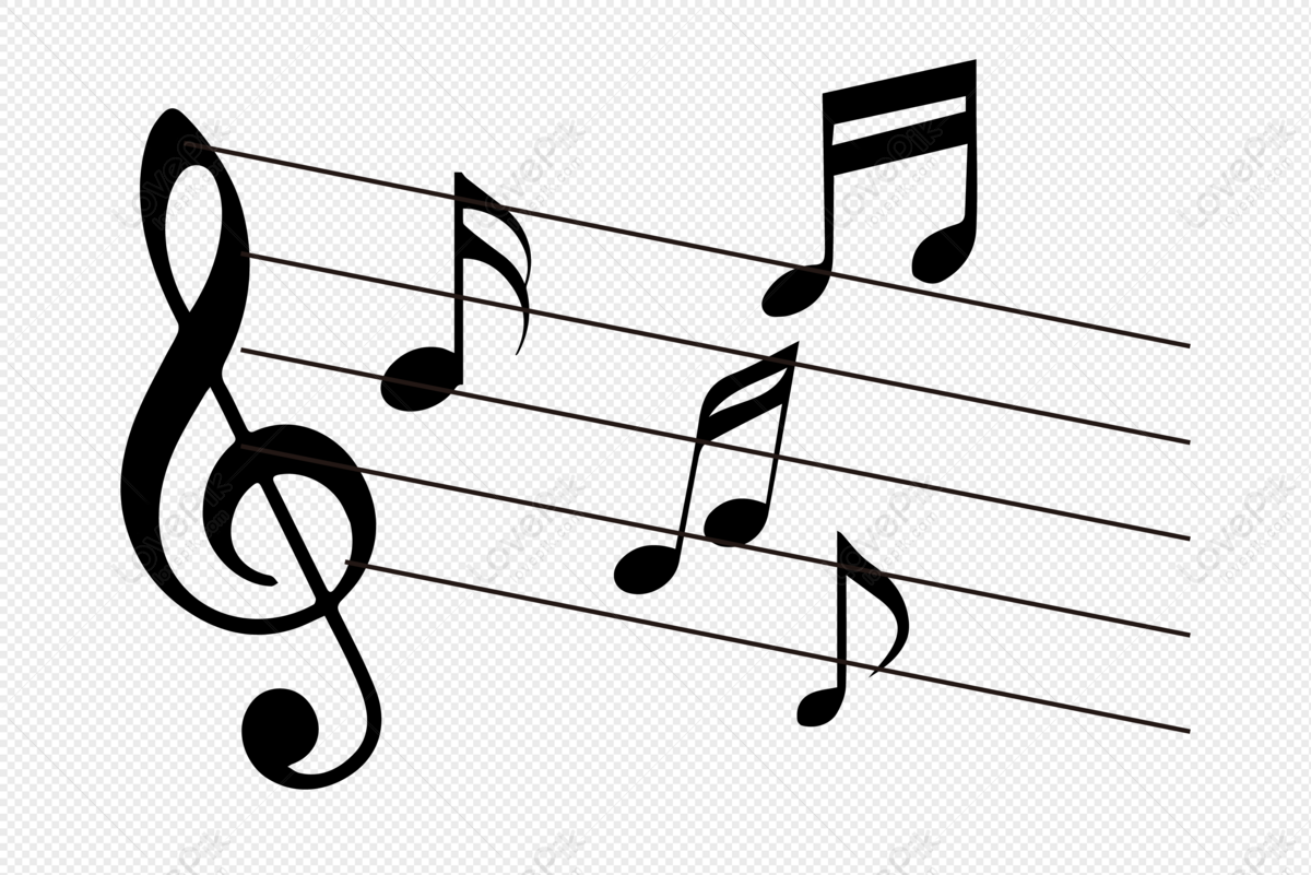 music notes vector