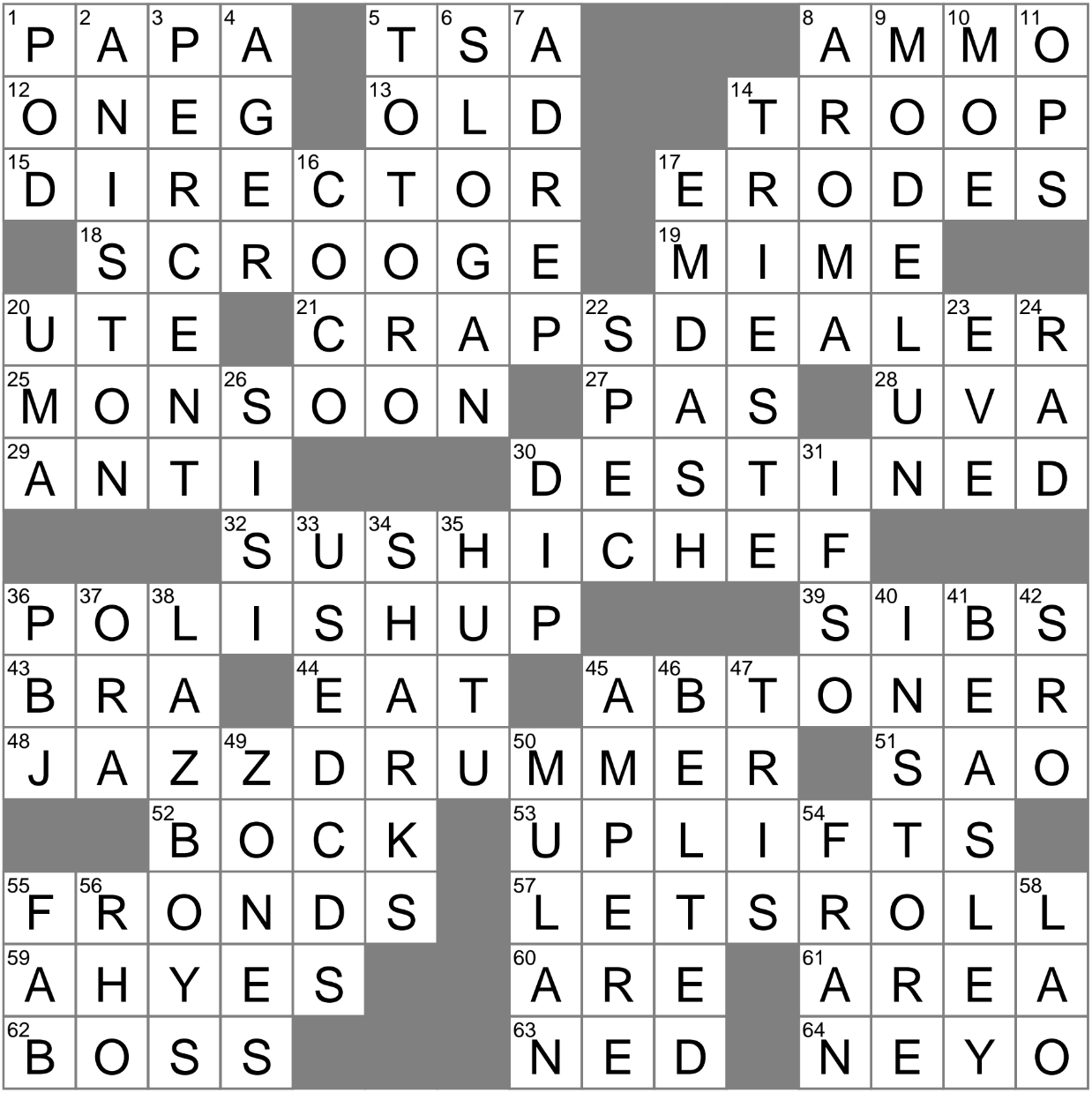 coming last is the best crossword clue