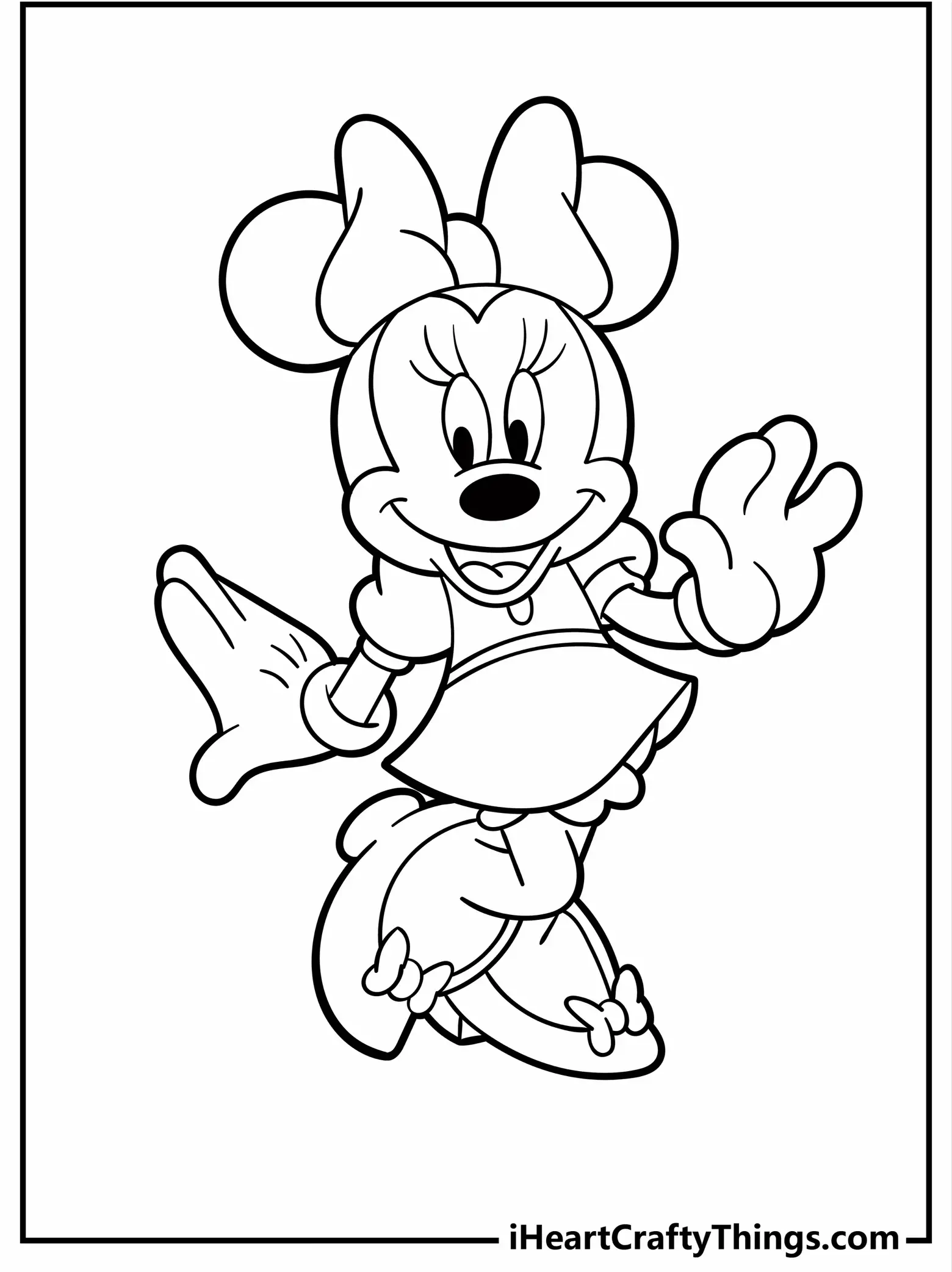 minnie mouse coloring pages