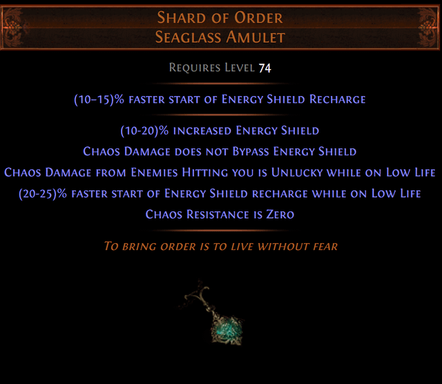 poe unique amulet