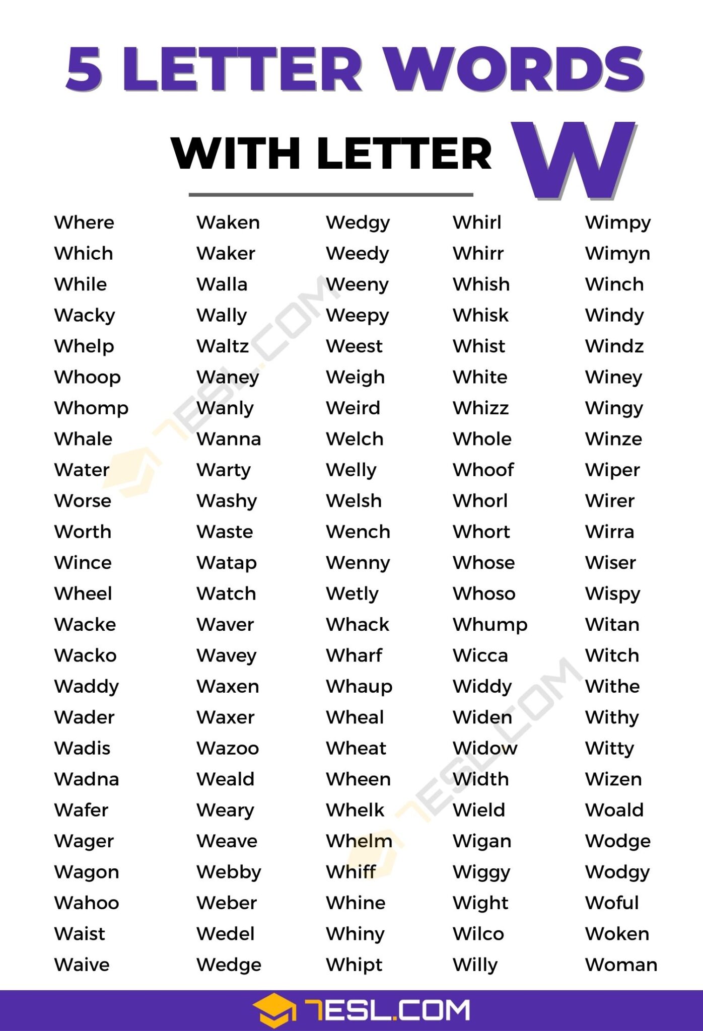 5 letter word starting with wo