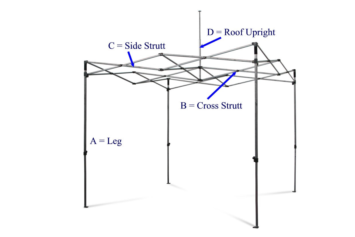 gazebo replacement frame parts