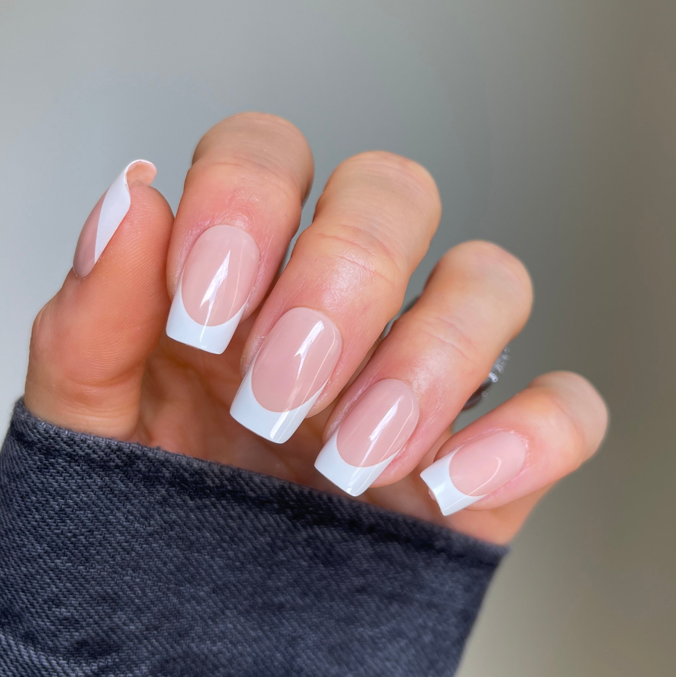 french tip acrylic nails