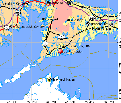 east falmouth zip code